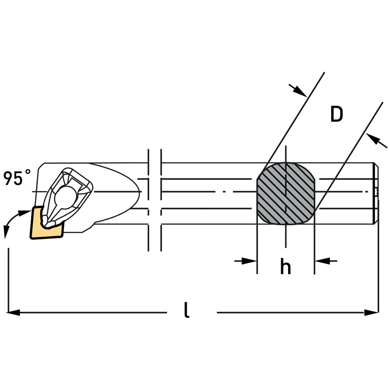 95° SOLID BORING BAR thumbnail 3
