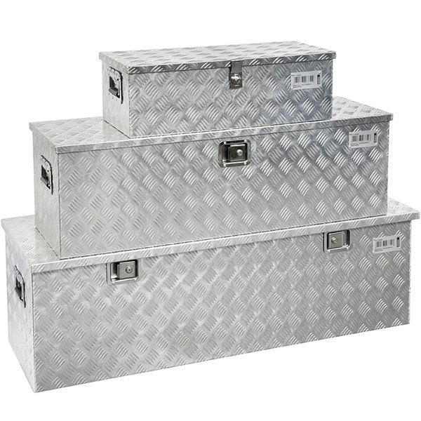 Bộ 3 thùng đựng dụng cụ 0382, bằng nhôm FERVI Italia