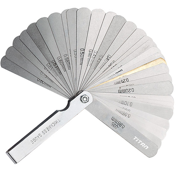 Thước căn lá đo khe hở FERVI 0212, 0.05 – 1.00mm, bao gồm 20 lá