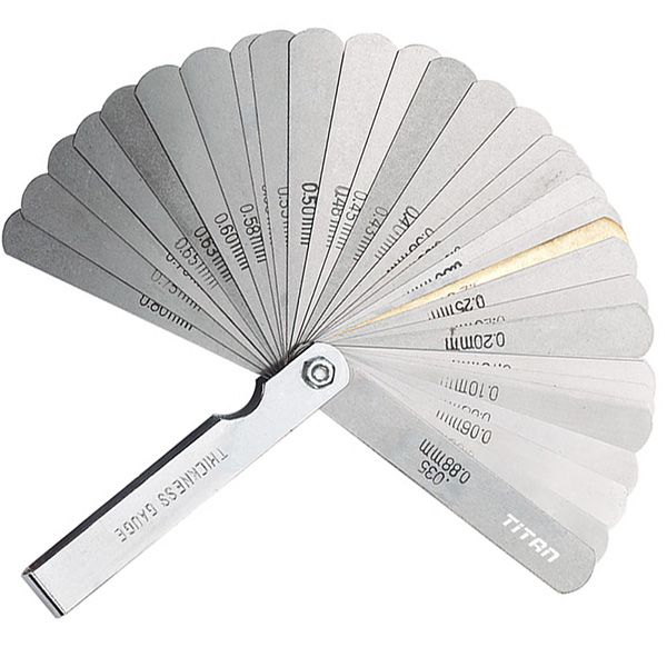 Thước căn lá đo khe hở FERVI 0212, 0.05 – 1.00mm, bao gồm 20 lá