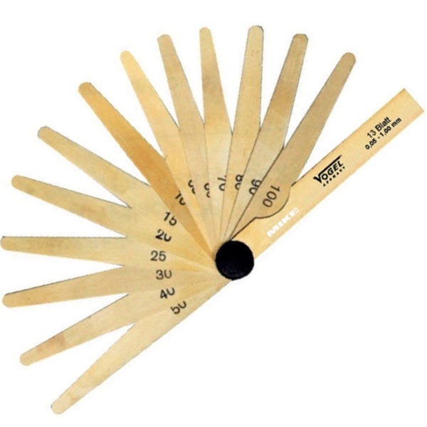 Thước căn lá đồng 13 lá, dài 100mm