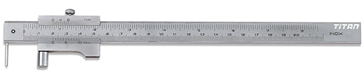 Thước cặp cơ khí FERVI C010/200, đánh dấu thang đo 0-200mm