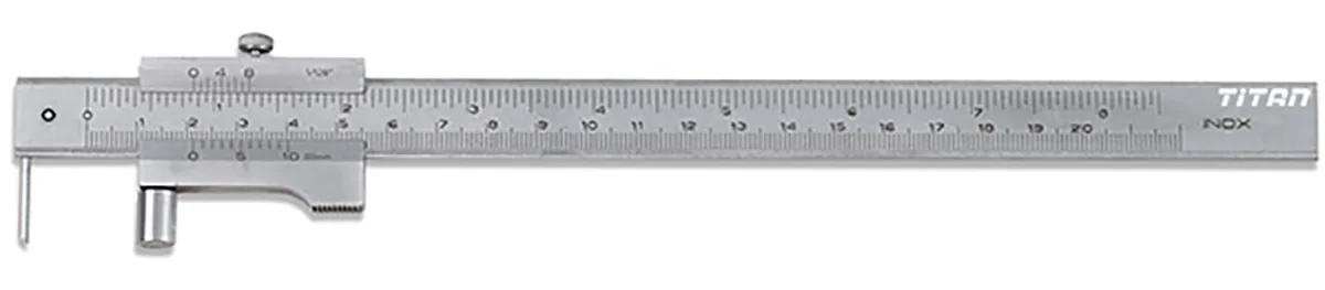 Thước cặp cơ khí FERVI C010/200, đánh dấu thang đo 0-200mm