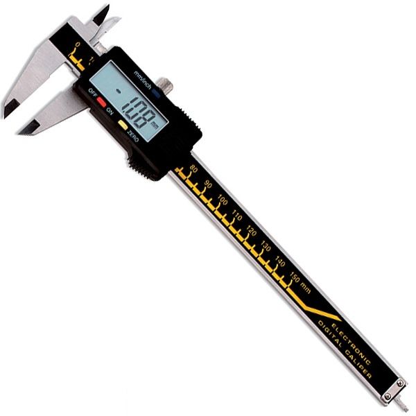 Thước cặp điện tử FERVI C041/150, inox nguyên khối, nhập từ Ý.