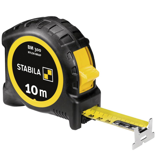Thước cuộn 10m BM 300 phủ nilon, inch/mm