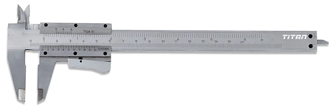Thước kẹp cơ khí C057/150 FERVI, thang đo 150mm, chính xác 0.05mm