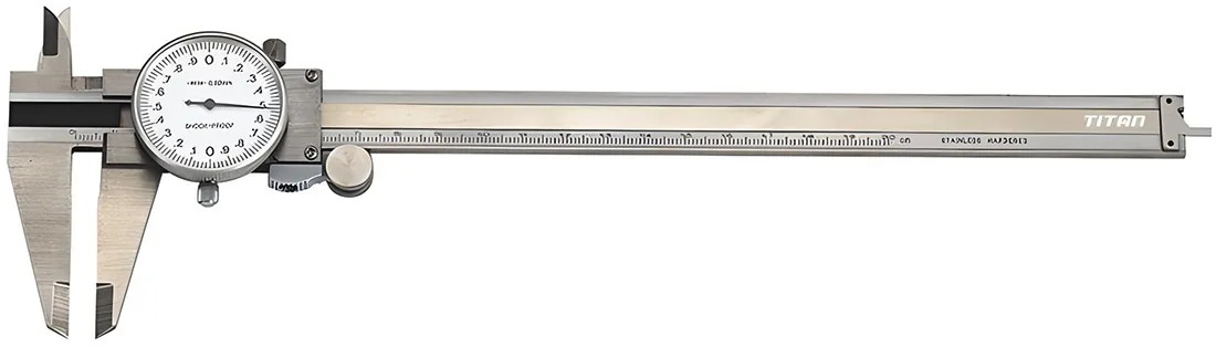 Thước kẹp đồng hồ FERVI C005-150, thang đo 150mm