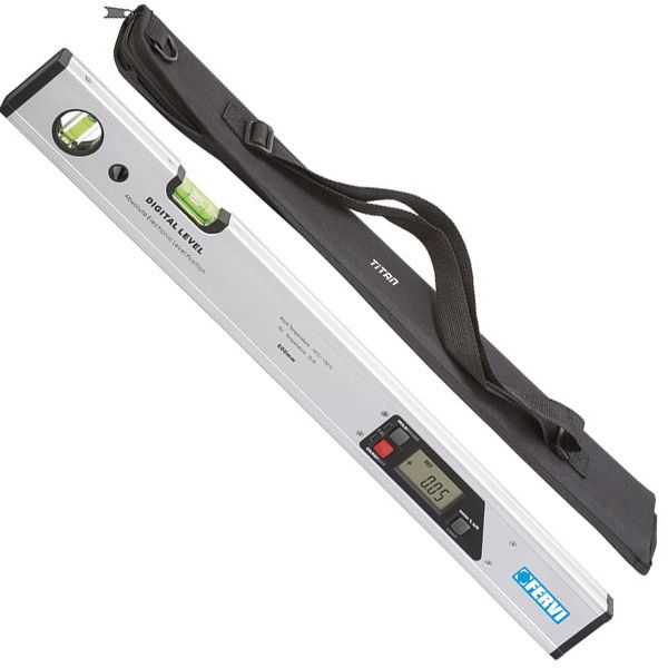 Thước thủy điện tử 600mm FERVI 0112, độ chính xác 0 ~ 90° x 4