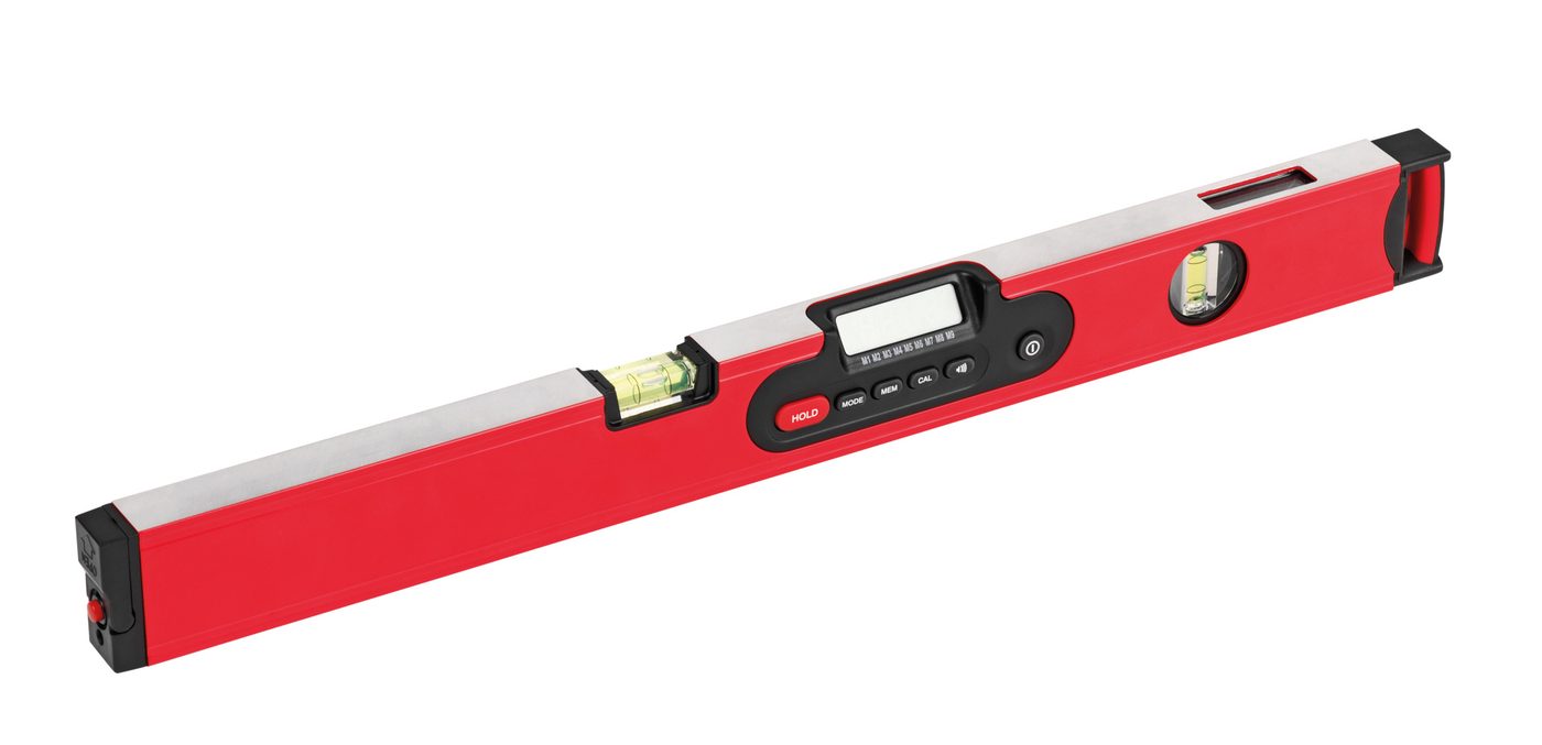 Professional magnetic spirit level, digital, with laser pointer