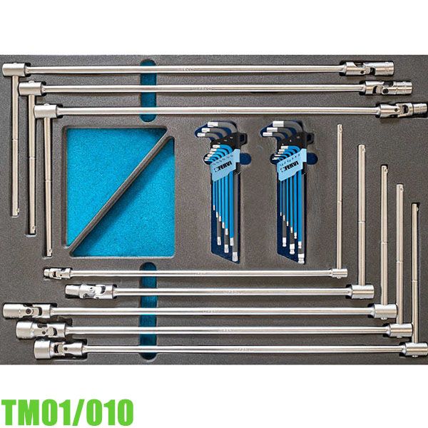 Bộ tay vặn chữ T TM01/010, có khớp xoay vạn năng cho tủ đồ nghề