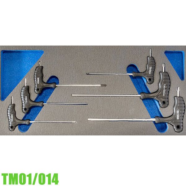 Bộ lục giác sao 6 cây TM01/014, từ T10-T40 có tay cầm chữ T FERVI Italia