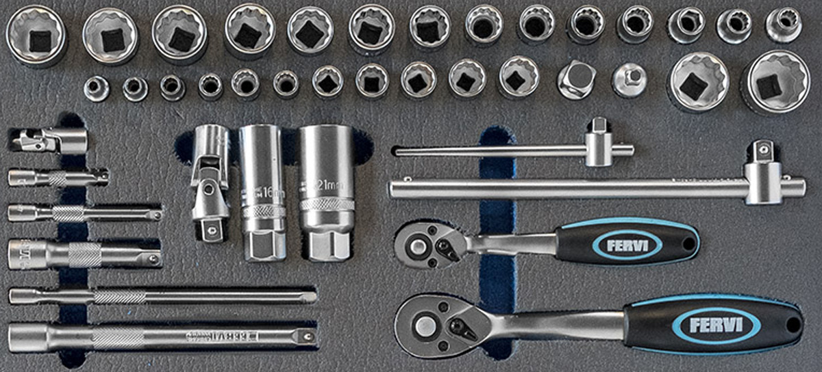 TM01/025 Bộ khẩu 32 món 4-22mm, 12 cạnh