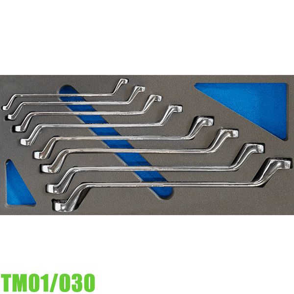 Bộ cờ lê 2 đầu vòng TM01/030, 8 cây 6-22mm cho tủ đồ nghề FERVI