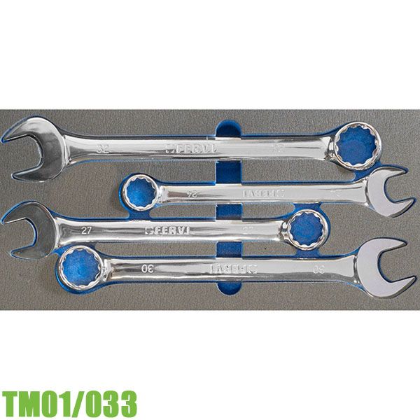Bộ cờ lê vòng miệng TM01/033, 4 cây 24-32mm FERVI Italia