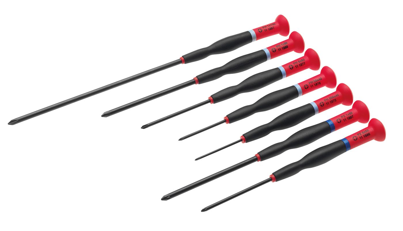 Bộ tô vít chính xác, 7 món, PH, PZ