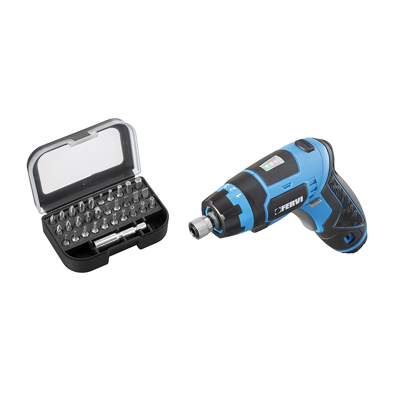 CORDLESS SCREWDRIVER WITH BITS
