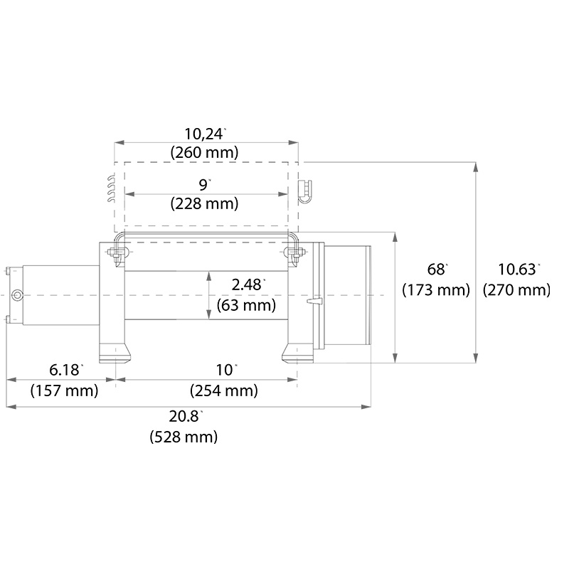 Tời điện 12V - dòng một chiều thumbnail 2