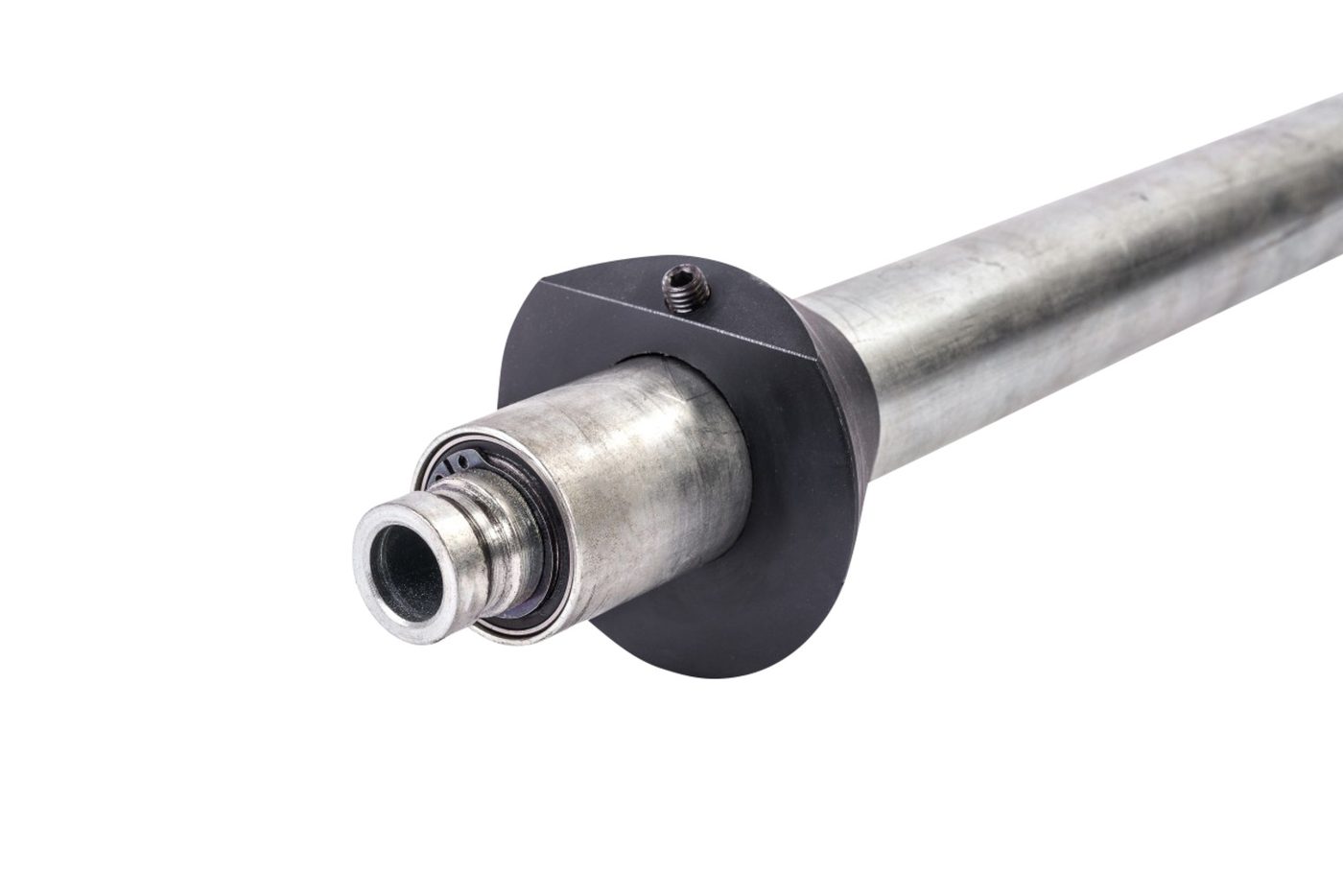 Trục trống gắn bạc đạn với 2 chóp định tâm