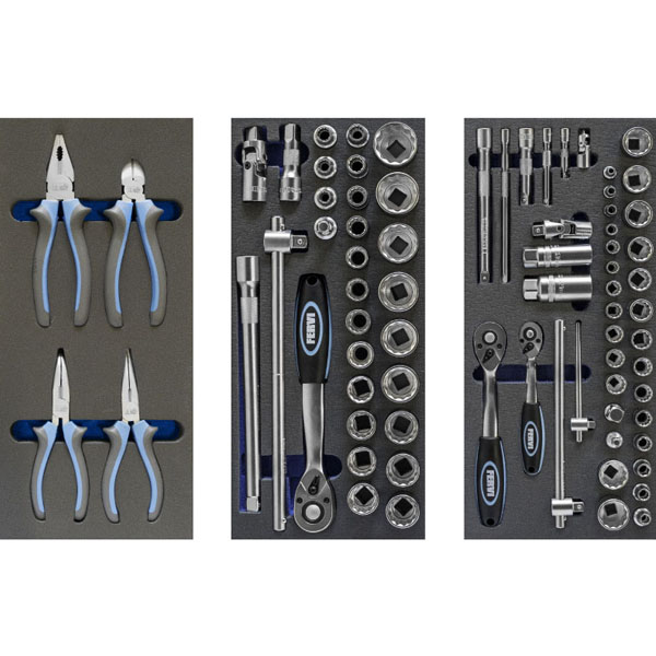 Tủ dụng cụ 7 ngăn kéo FERVI C960/CC01 gồm 159 chi tiết sửa chữa thumbnail 3