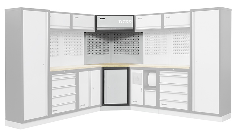 Vị trí của tủ góc trang trí cho nhà xưởng FERVI A007F