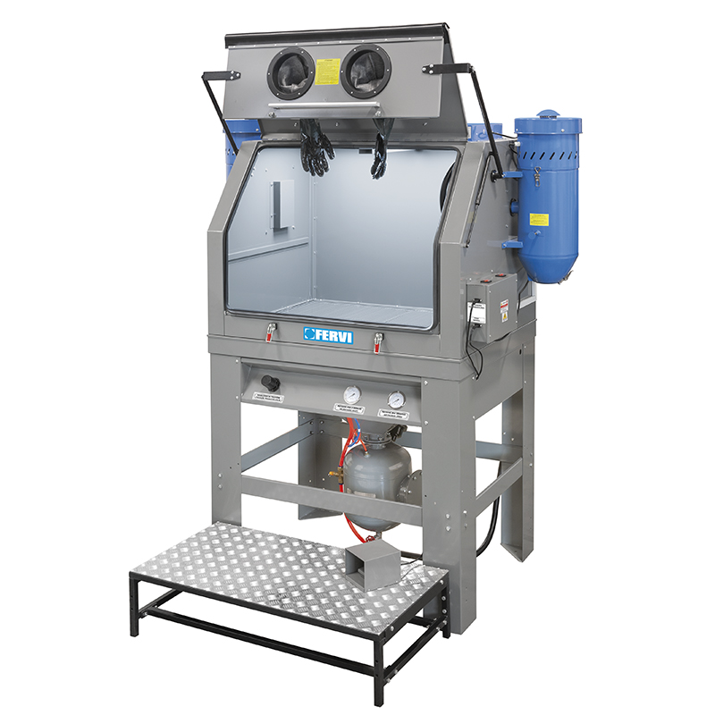 Tủ phun cát áp suất với 2 bộ thu bụi thumbnail 2