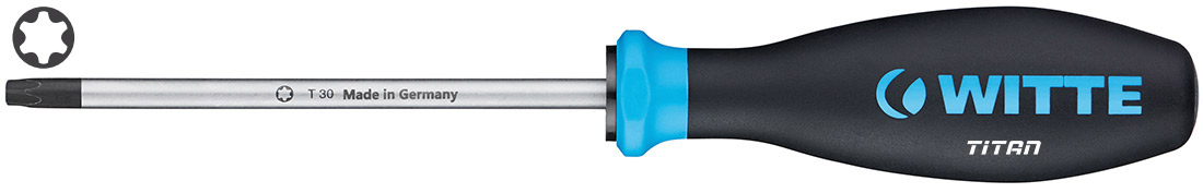 Tua vít đầu sao Torx, cán nhựa dòng Pro. WITTE 98900