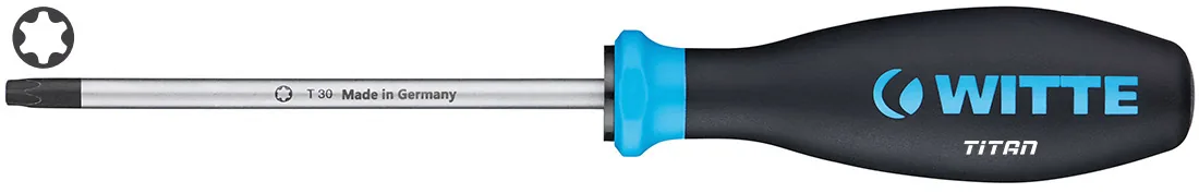 Tua vít đầu sao Torx, cán nhựa dòng Pro. WITTE 98900