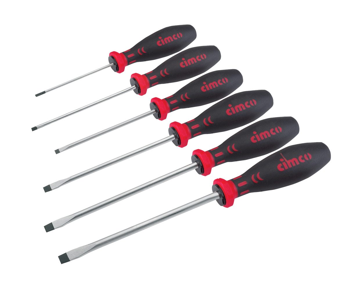 Bộ tua vít dẹt, 6 món