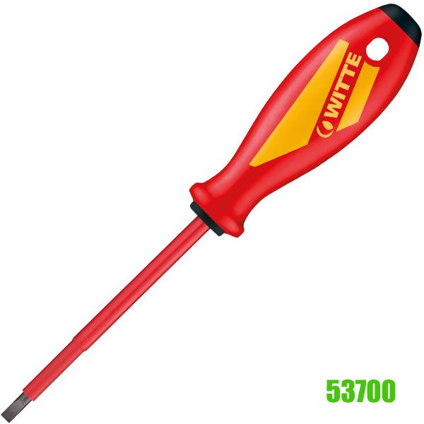 Tua vít dẹt 53700, cách điện 1000V dòng MAXX VDE WITTE