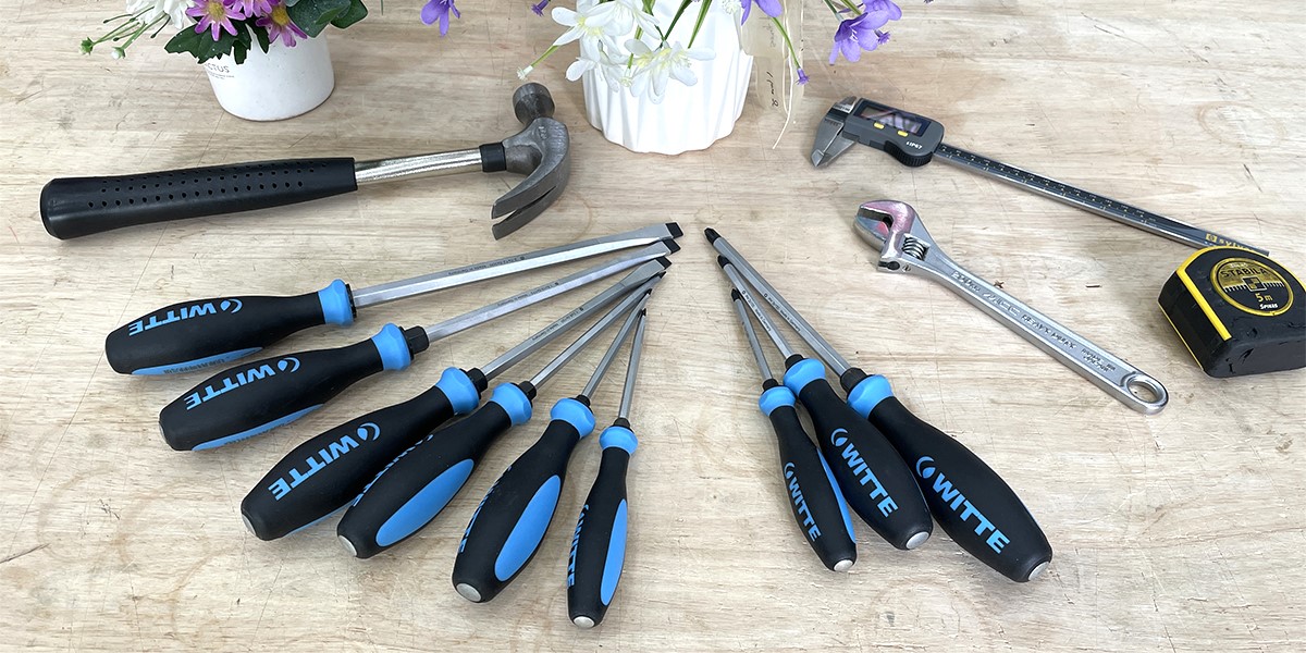 Tua vít đóng mũi dẹt thân và gốc lục giác WITTE 83800 Pro Impact