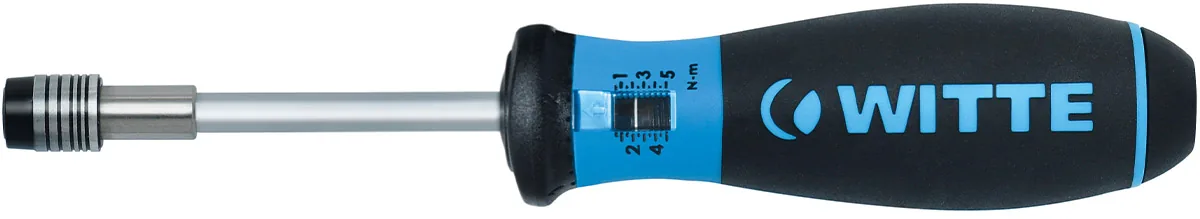 468014 Tua vít lực, chỉnh lực 1-5Nm có đầu gắn vít nhanh WITTE hàng Đức