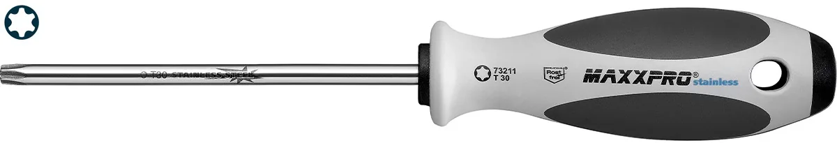 73200 Tua vít sao bằng inox T10-T40, cán nhựa đúc WITTE hàng Đức