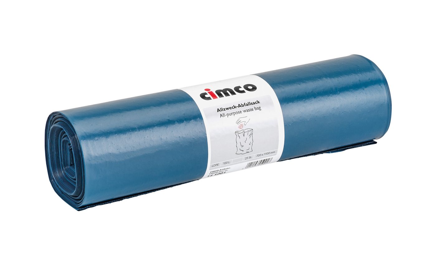 Túi rác đa năng, màu xanh, 1 cuộn