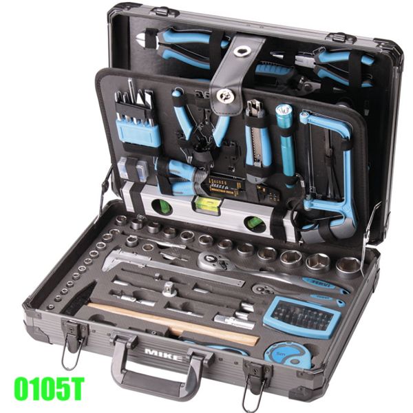 Vali dụng cụ kéo tay di động 0105T, 162 chi tiết, FERVI, Italia