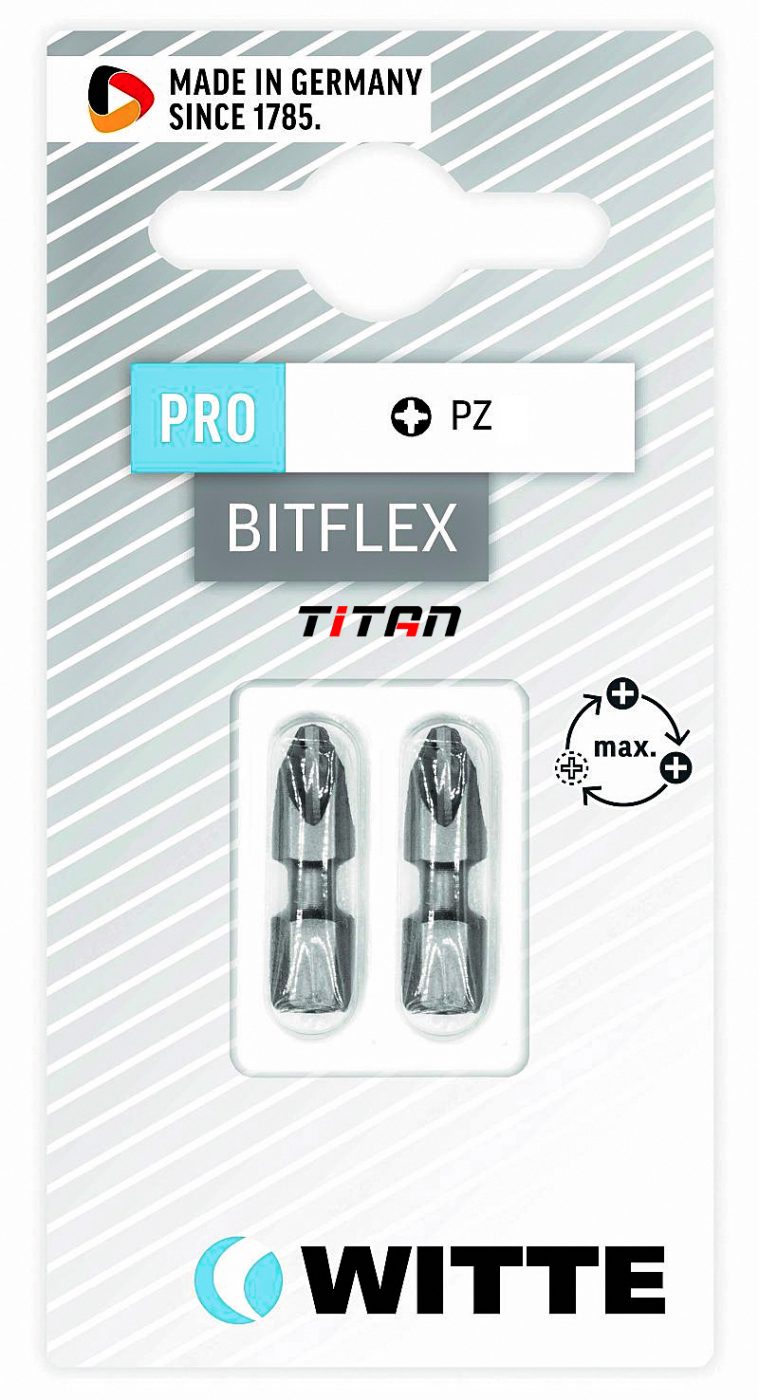 Vỉ 2 mũi vặn vít hoa thị WITTE 2680, dòng PRO - Germany