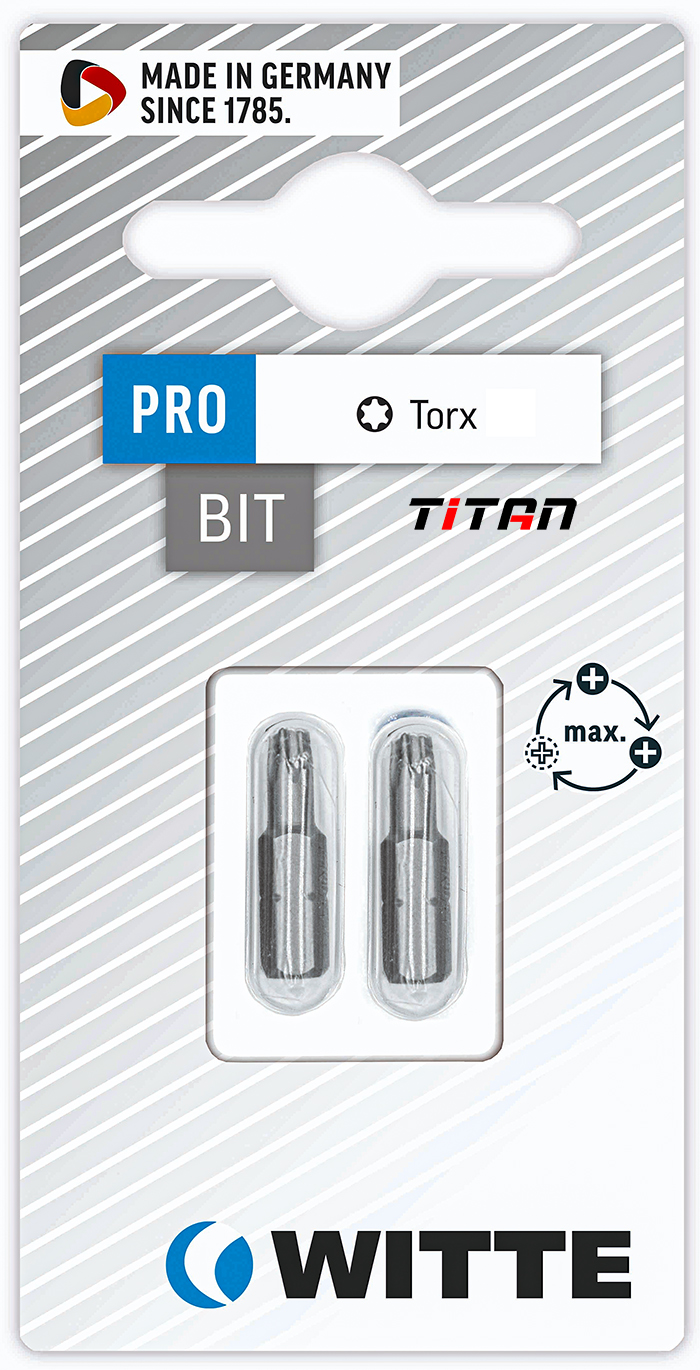 Vỉ 2 mũi vặn vít sao TORX WITTE 2681 - Germany