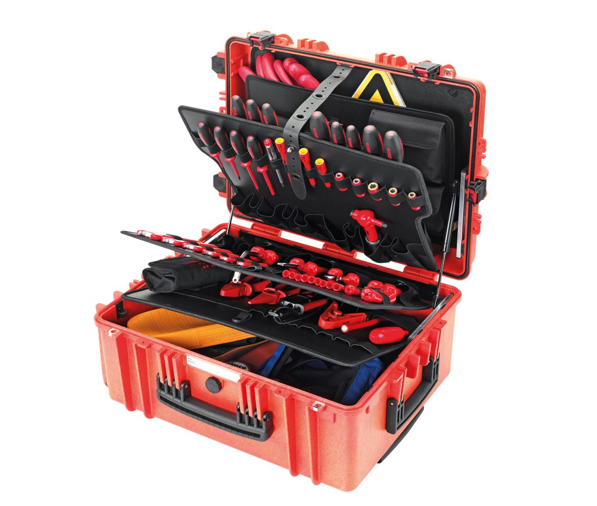 Vali dụng cụ xe đẩy Gigant "e-mobility" CIMCO 176836, trang bị đầy đủ