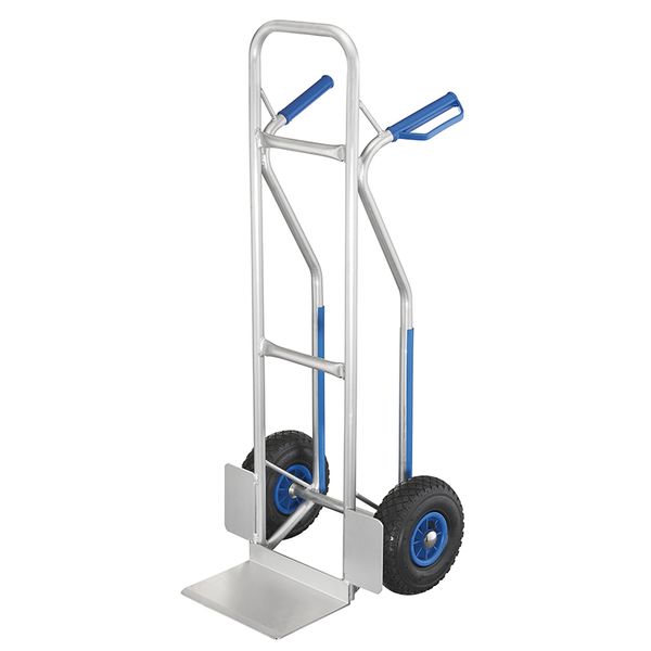 ALUMINUM HAND TRUCK WITH PNEUMATIC WHEELS