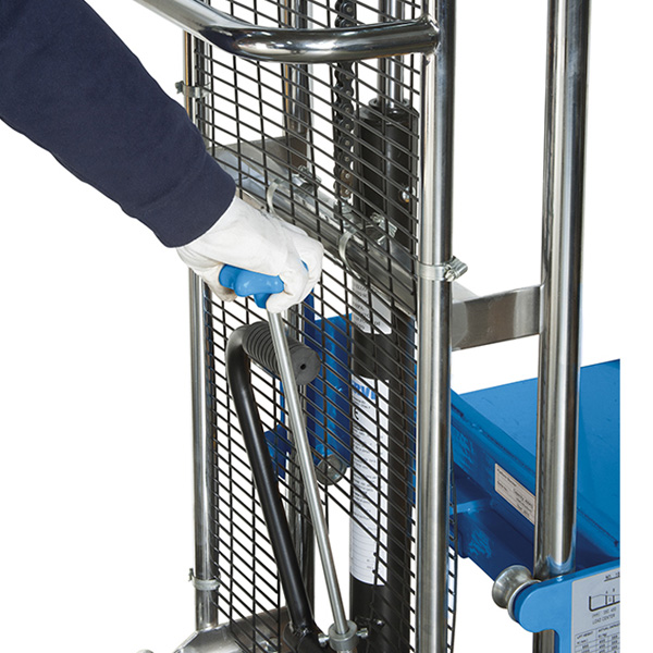 Xe nâng hàng bằng tay 0781, tải trọng 400 kg, cao 1725mm FERVI Italia thumbnail 2