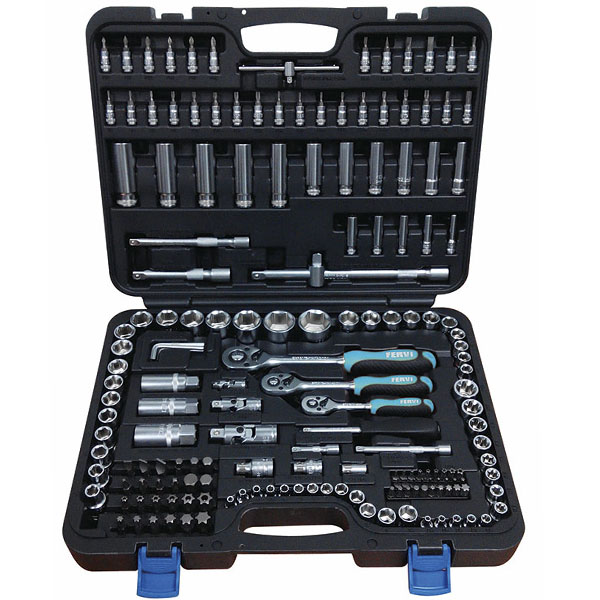 Bộ tuýp đa năng 179 chi tiết FERVI S179, vuông 1/4'', 3/8'', 1/2"