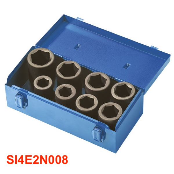 Bộ socket 8 chi tiết SI4E2N008, 26-38mm, vuông 3/4"