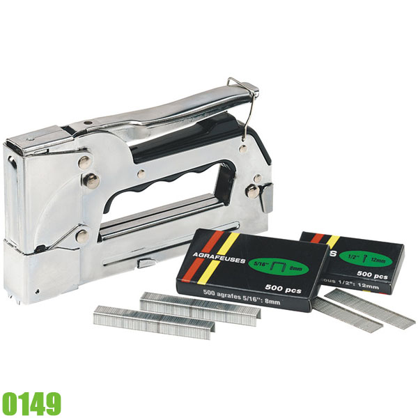 Súng bắn ghim, đinh cầm tay 0149, kèm 500 ghim.