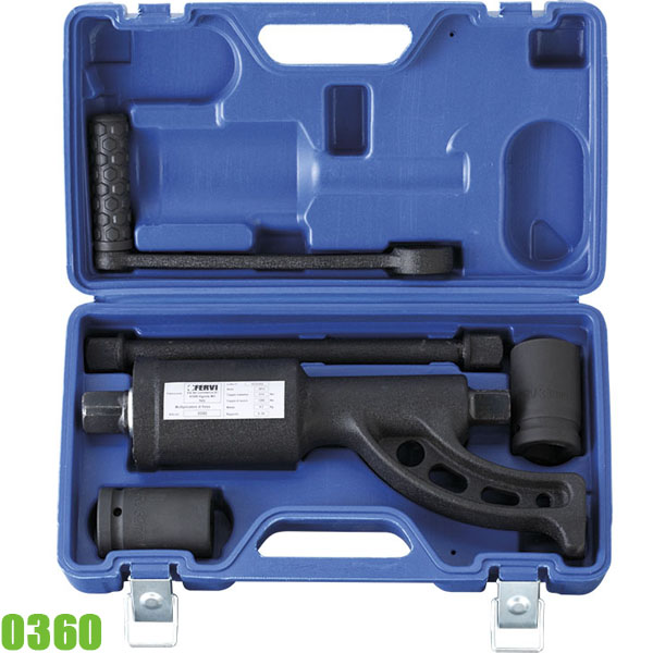 Bộ nhân lực momen 0360, bằng cơ khí 3000 Nm gồm 5 chi tiết