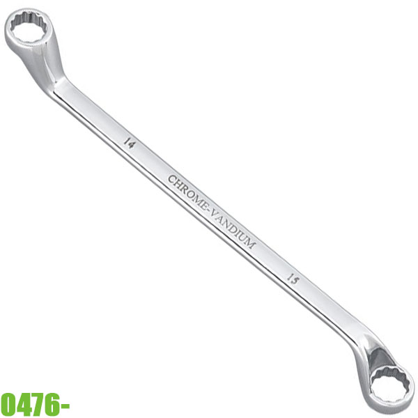 Cờ lê 2 đầu vòng FERVI 0476-, vật liệu Cr-V, chuẩn DIN 838