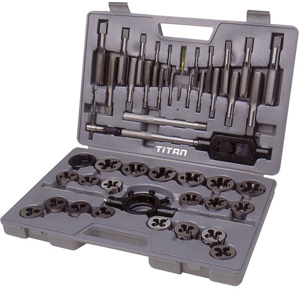 Bộ tarô bàn ren FERVI M100, từ M6-M24 gồm 45 chi tiết