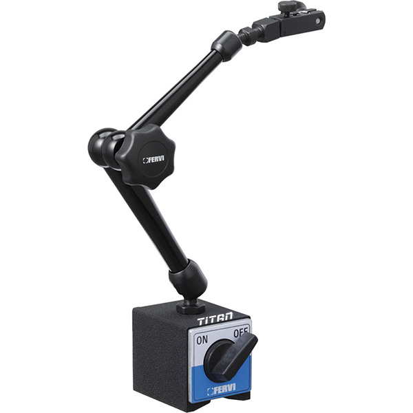 Chân đế từ gá đồng hồ so FERVI S042/2, 60x50x55, lực từ 800N