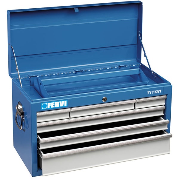 Tủ đồ nghề FERVI C900/A, Tool chest 6 ngăn kéo, 1 ngăn đậy