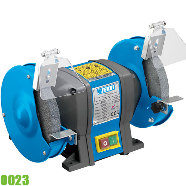 Máy mài 2 đá  FERVI 0023 có đk Ø150 x 20 x 12,7 mm, 2950 rpm