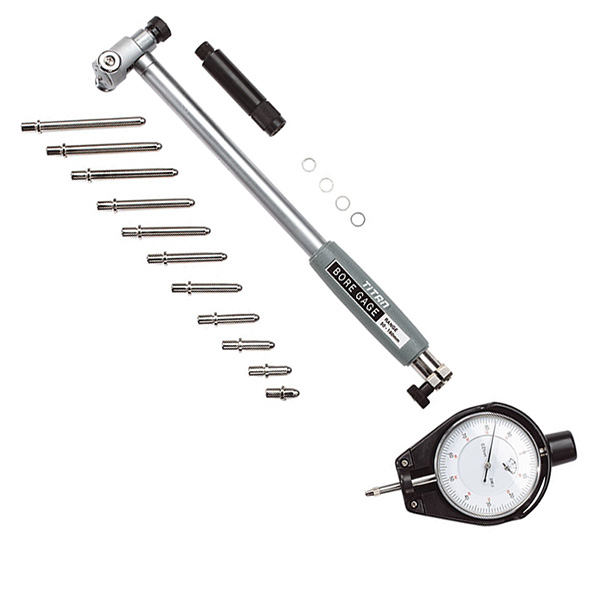 Bộ panme đo lỗ kèm đồng hồ so FERVI A016-, thang đo từ 6-450mm