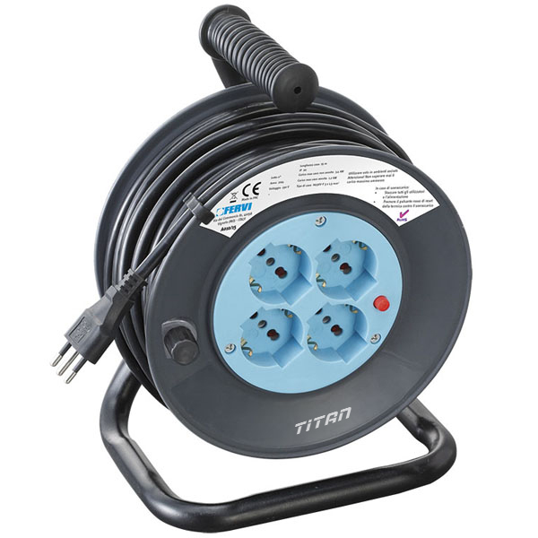 Rulo điện công nghiệp FERVI A010, dây dài 15 đến 50m